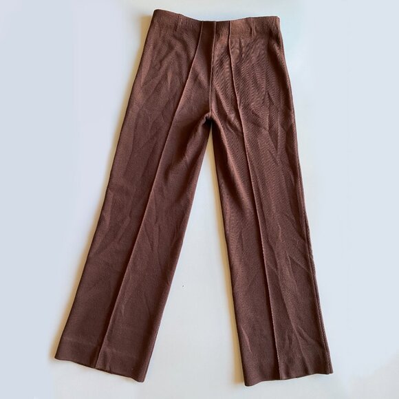 Missoni Italy Brown Knit Pull-on Designer Pants Women’s Size 40 IT Wide Leg Vtg - Picture 7 of 7